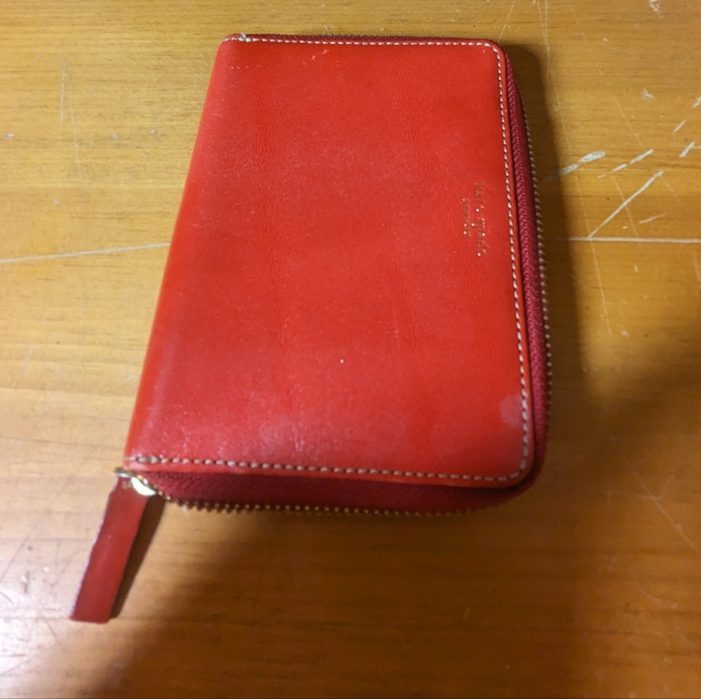Kate Spade Vintage Zip Case Leather Red